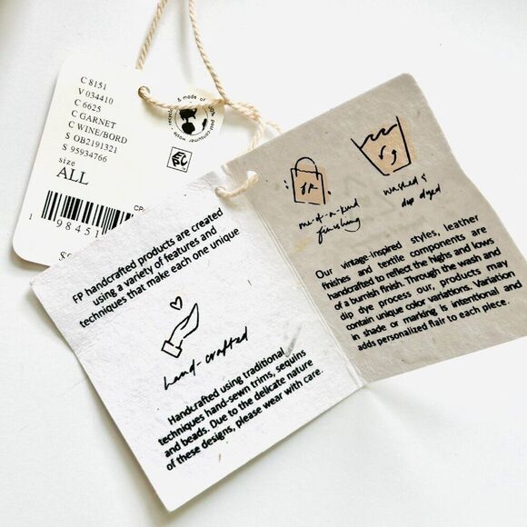 FREE PEOPLE Siren Suede Shoulder/Crossbody Bag In Garnet Dark Red NWT - Picture 8 of 8